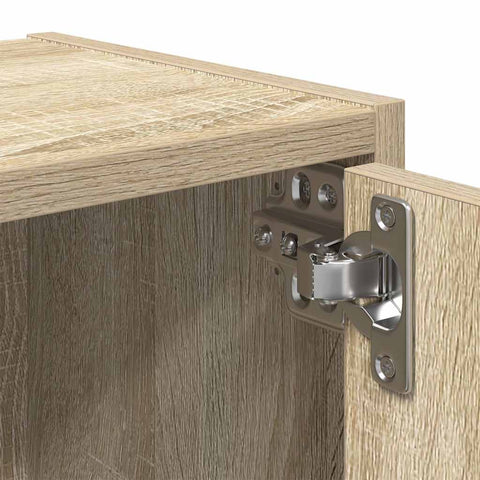vidaXL Bookcase Sonoma Oak 40x24x77 cm Engineered Wood