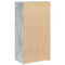 vidaXL Bookcase Concrete Grey 40x24x77 cm Engineered Wood