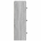 vidaXL Bookcase Grey Sonoma 40x24x77 cm Engineered Wood
