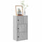 vidaXL Bookcase Grey Sonoma 40x24x77 cm Engineered Wood