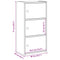 vidaXL Bookcase Artisan Oak 40x24x77 cm Engineered Wood