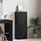 vidaXL Bookcase Black Oak 40x24x102 cm Engineered Wood