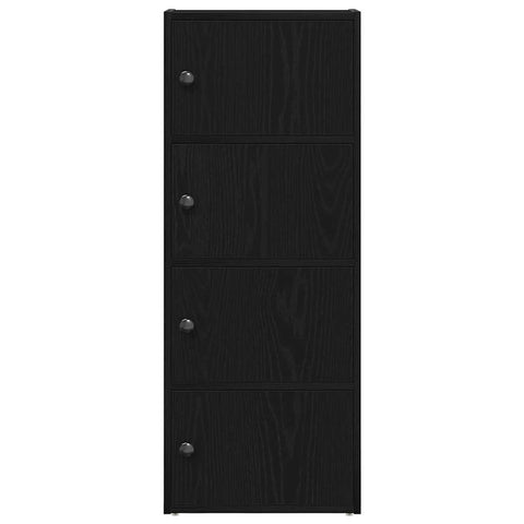 vidaXL Bookcase Black Oak 40x24x102 cm Engineered Wood