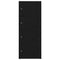 vidaXL Bookcase Black Oak 40x24x102 cm Engineered Wood