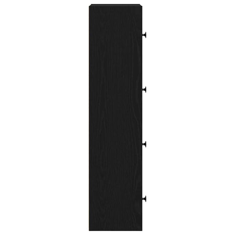 vidaXL Bookcase Black Oak 40x24x102 cm Engineered Wood