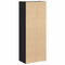 vidaXL Bookcase Black Oak 40x24x102 cm Engineered Wood