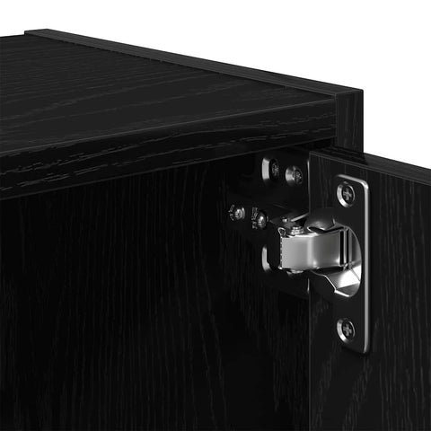 vidaXL Bookcase Black Oak 40x24x102 cm Engineered Wood