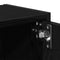 vidaXL Bookcase Black Oak 40x24x102 cm Engineered Wood