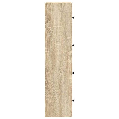 vidaXL Bookcase Sonoma Oak 40x24x102 cm Engineered Wood