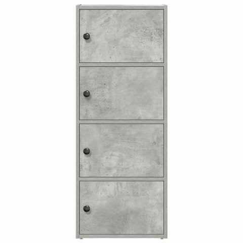 vidaXL Bookcase Concrete Grey 40x24x102 cm Engineered Wood