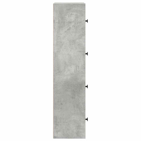 vidaXL Bookcase Concrete Grey 40x24x102 cm Engineered Wood