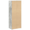 vidaXL Bookcase Concrete Grey 40x24x102 cm Engineered Wood