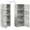 vidaXL Bookcase Concrete Grey 40x24x102 cm Engineered Wood