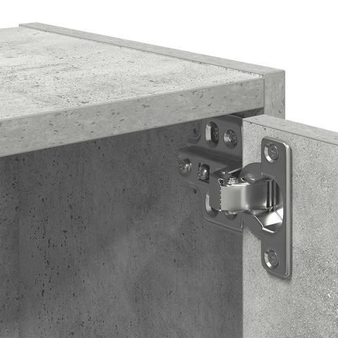 vidaXL Bookcase Concrete Grey 40x24x102 cm Engineered Wood
