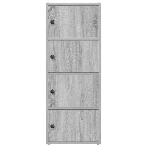 vidaXL Bookcase Grey Sonoma 40x24x102 cm Engineered Wood