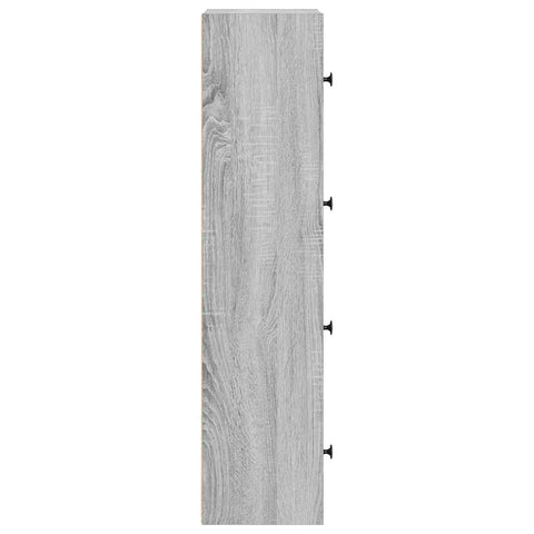 vidaXL Bookcase Grey Sonoma 40x24x102 cm Engineered Wood