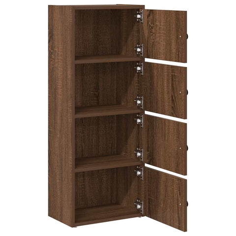 vidaXL Bookcase Brown Oak 40x24x102 cm Engineered Wood