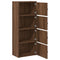 vidaXL Bookcase Brown Oak 40x24x102 cm Engineered Wood