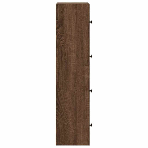 vidaXL Bookcase Brown Oak 40x24x102 cm Engineered Wood