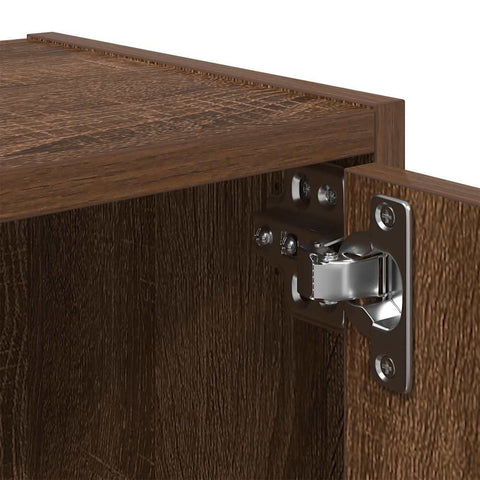 vidaXL Bookcase Brown Oak 40x24x102 cm Engineered Wood