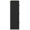 vidaXL Bookcase Black Oak 60x24x76.5 cm Engineered Wood