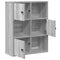 vidaXL Bookcase Grey Sonoma 60x24x76.5 cm Engineered Wood