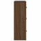 vidaXL Bookcase Brown Oak 60x24x76.5 cm Engineered Wood