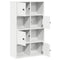 vidaXL Bookcase White 60x24x101.5 cm Engineered Wood