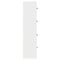 vidaXL Bookcase White 60x24x101.5 cm Engineered Wood