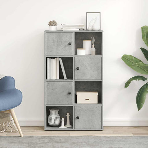 vidaXL Bookcase Concrete Grey 60x24x101.5 cm Engineered Wood