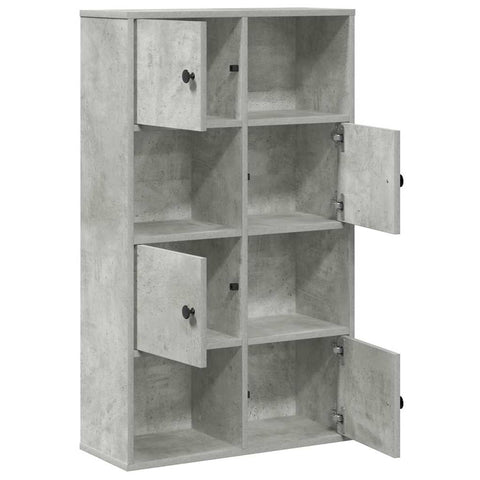 vidaXL Bookcase Concrete Grey 60x24x101.5 cm Engineered Wood