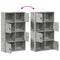 vidaXL Bookcase Concrete Grey 60x24x101.5 cm Engineered Wood
