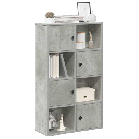 vidaXL Bookcase Concrete Grey 60x24x101.5 cm Engineered Wood