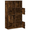 vidaXL Bookcase Smoked Oak 60x24x101.5 cm Engineered Wood