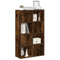 vidaXL Bookcase Smoked Oak 60x24x101.5 cm Engineered Wood