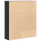 vidaXL Bookcase Black Oak 89x24x101.5 cm Engineered Wood