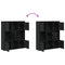 vidaXL Bookcase Black Oak 89x24x101.5 cm Engineered Wood