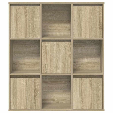 vidaXL Bookcase Sonoma Oak 89x24x101.5 cm Engineered Wood