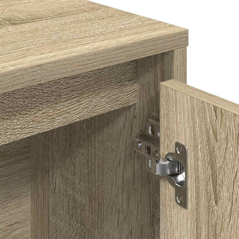 vidaXL Bookcase Sonoma Oak 89x24x101.5 cm Engineered Wood