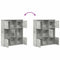 vidaXL Bookcase Concrete Grey 89x24x101.5 cm Engineered Wood