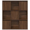 vidaXL Bookcase Brown Oak 89x24x101.5 cm Engineered Wood