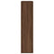 vidaXL Bookcase Brown Oak 89x24x101.5 cm Engineered Wood