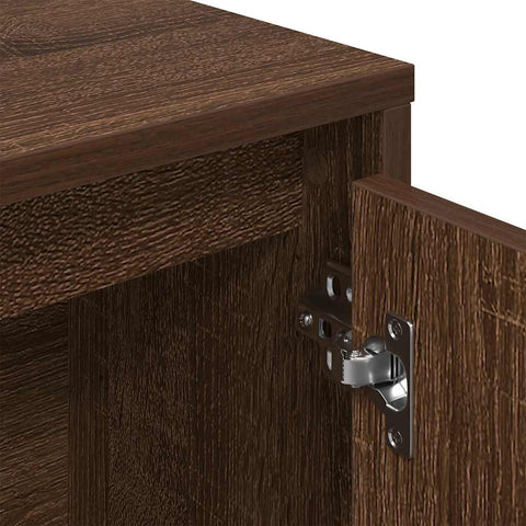 vidaXL Bookcase Brown Oak 89x24x101.5 cm Engineered Wood