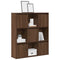vidaXL Bookcase Brown Oak 89x24x101.5 cm Engineered Wood