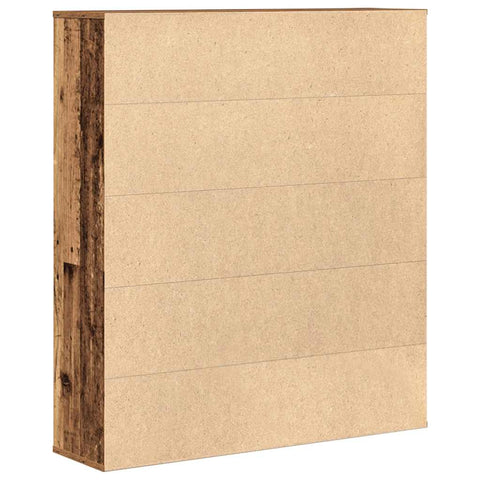 vidaXL Bookcase Old Wood 89x24x101.5 cm Engineered Wood