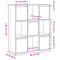 vidaXL Bookcase Artisan Oak 89x24x101.5 cm Engineered Wood