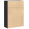 vidaXL Bookcase Black Oak 60x24x85 cm Engineered Wood