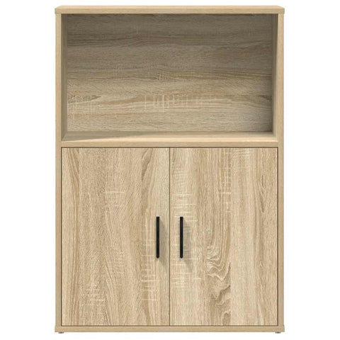 vidaXL Bookcase Sonoma Oak 60x24x85 cm Engineered Wood