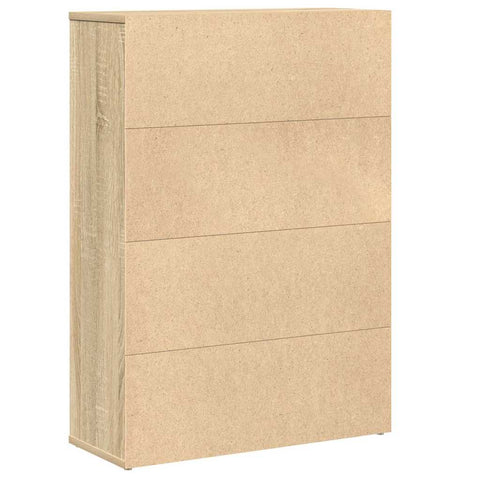 vidaXL Bookcase Sonoma Oak 60x24x85 cm Engineered Wood