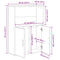 vidaXL Bookcase Sonoma Oak 60x24x85 cm Engineered Wood